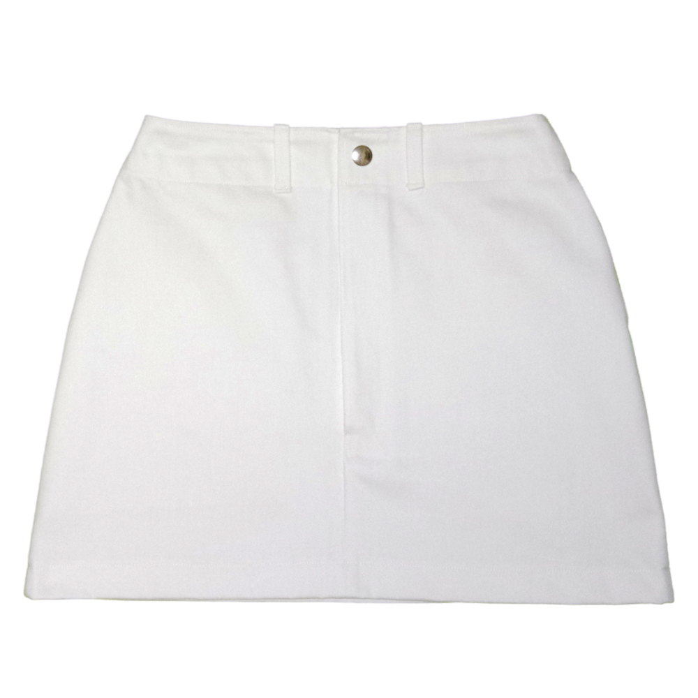 White Denim Skirt71-97