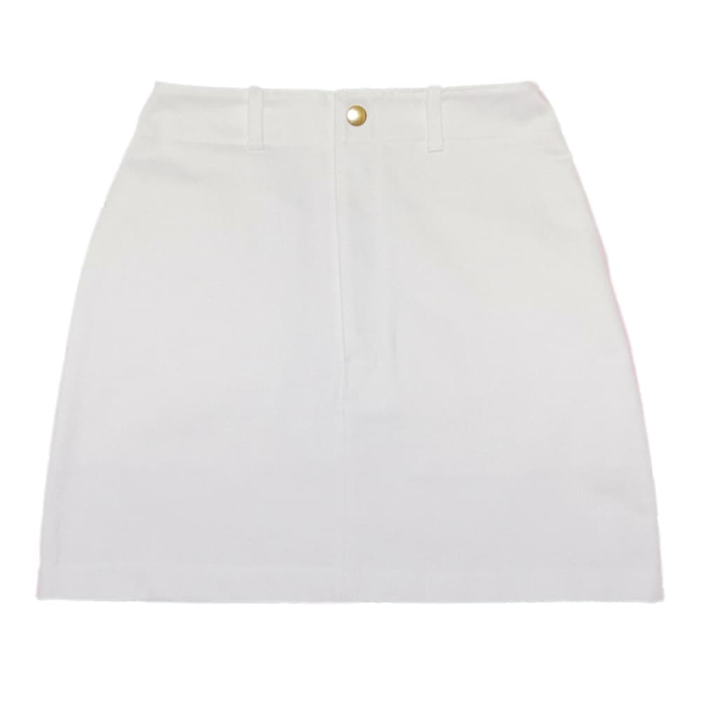 White Denim Skirt71-96