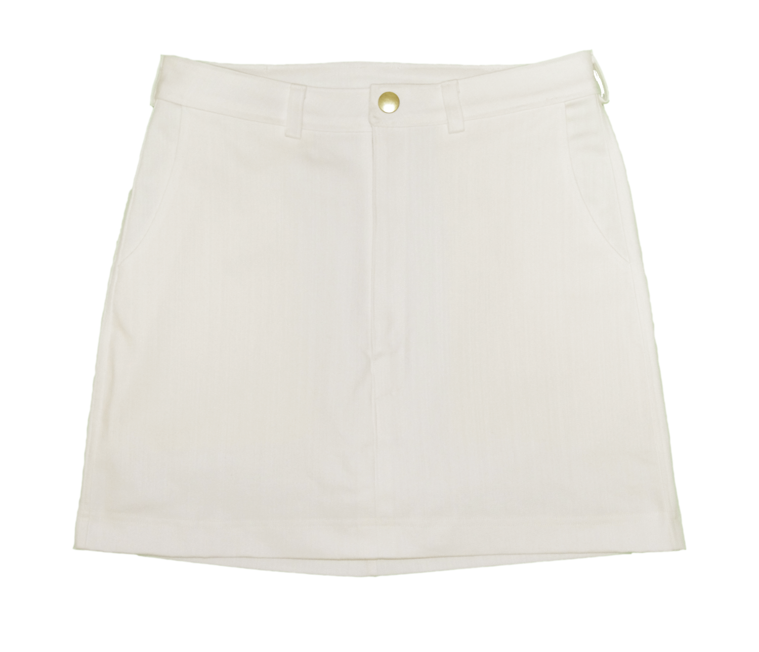 White Stretch Denim Skirt 78
