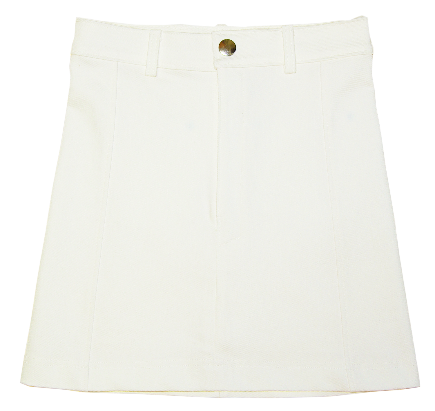 White Stretch Denim SkirtA1-69