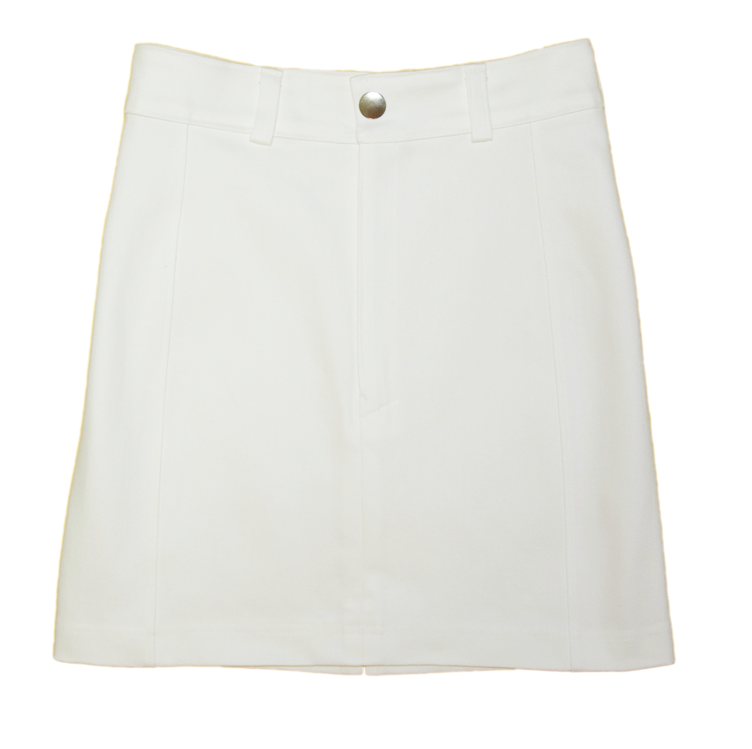White Stretch Denim Skirt A6-73
